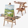YOKUGO Beech Wood H-Frame Easel for Painting with Tray &
