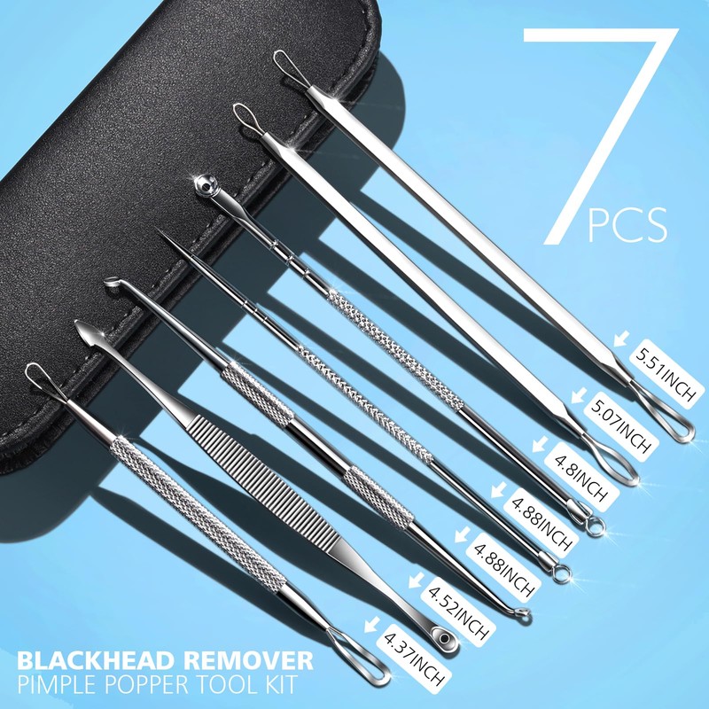 Teenitor 7 in 1 Pimple Popper Tool Kit - Blackhead