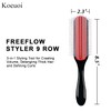 Koeuoi Classic Styling Curly Hair Brush. 9 Row Black Brush