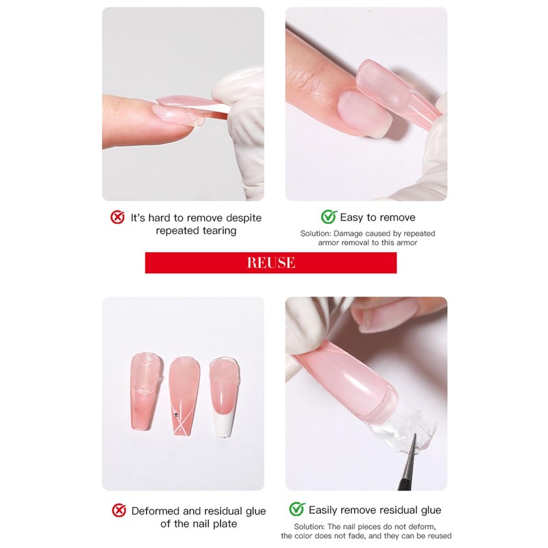 Press on Nail Remover,Fingernails Tips Dissolver for Glue - Precise