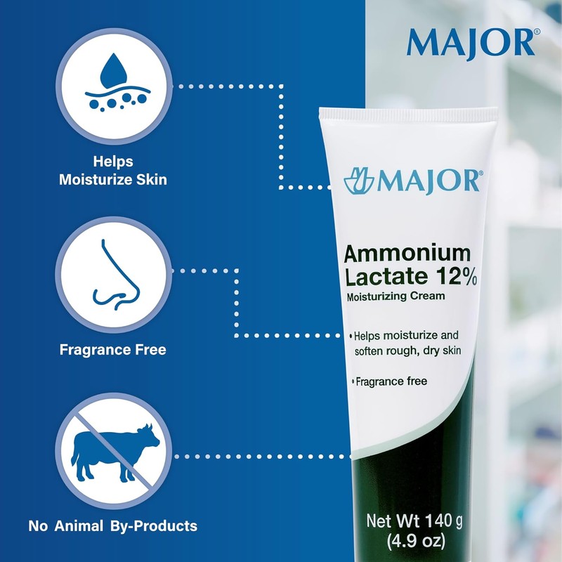 MAJOR Ammonium Lactate 12% Moisturizing Cream - Lactic Acid Cream
