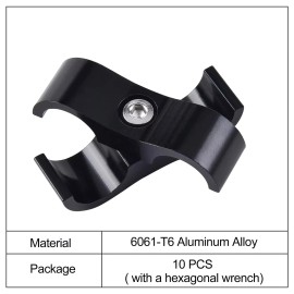 EVIL ENERGY 10AN Hose Separator Clamp AN10 Fuel Line Mounting Clamp Aluminum ...