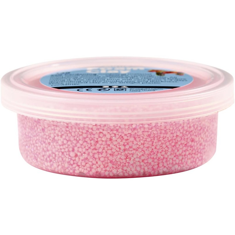 Creativ 6 x 20 g Foam Clay Assorted Colours Glitter