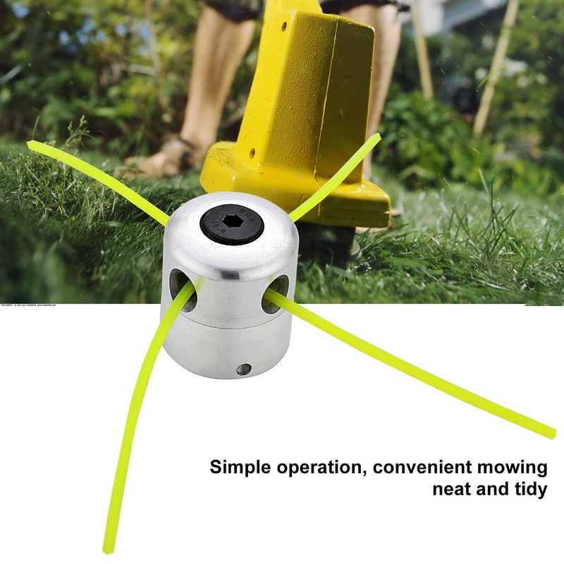 SWAWIS Aluminium Line Head Grass Trimmer Head Thread Spool Nylon