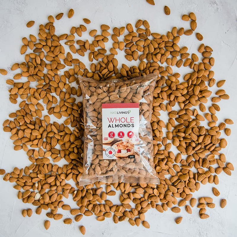 NKD Living Whole Almonds 1kg from Spain
