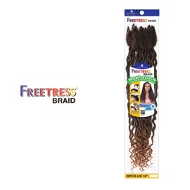 FREETRESS EQUAL WIG,FreeTress Crochet Braids Wrap n Lock Starla Loc 18inch (1-pack,1B)