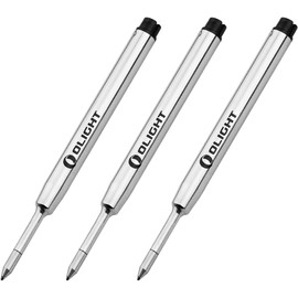 OLIGHT O-Refill Ballpoint Pen Refills, Pack of 3, Fine Point 0.7mm Ink for O'pen Glow/Pro/Mini Series