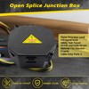 MIARALA Black Open Splice Junction Box (5 Pack),Electrical Splice Box