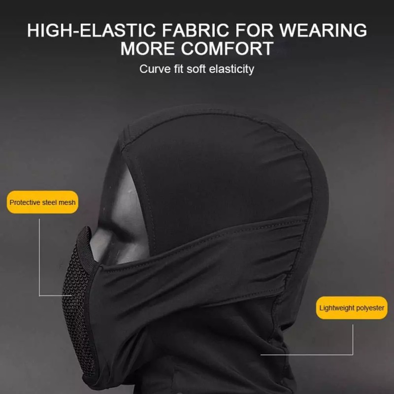 Unbranded Tactical Military Mesh Full Face Mask Steel Airsoft CS