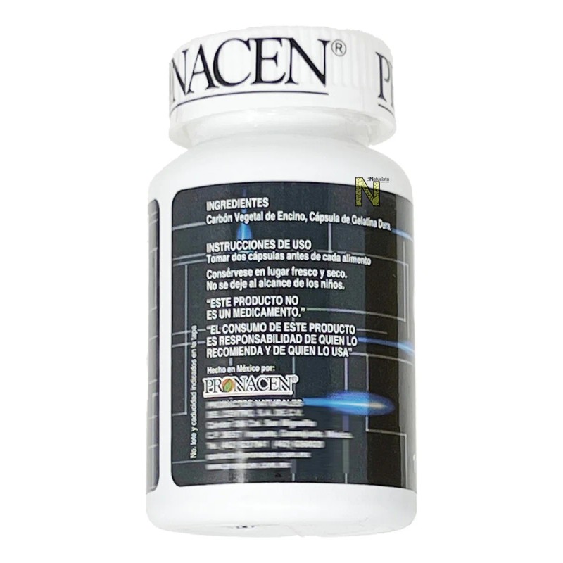 Carbon Vegetal Activado (100 Caps) Pronacen