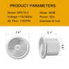 YUDEBAO 6 Inch Quiet Bathroom Exhaust Fan 110 CFM, Wall
