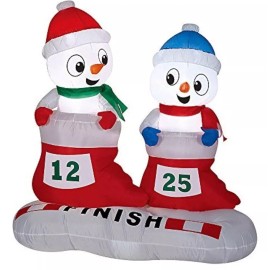 Gemmy Christmas Inflatable 4 Ft Snowman Kids By Gemmy