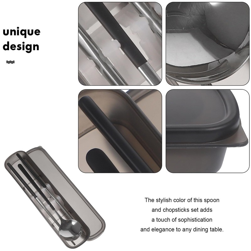 TOVINANNA Chop Sticks 1 Set Stainless Steel Cutlery Flatware Dinnerware