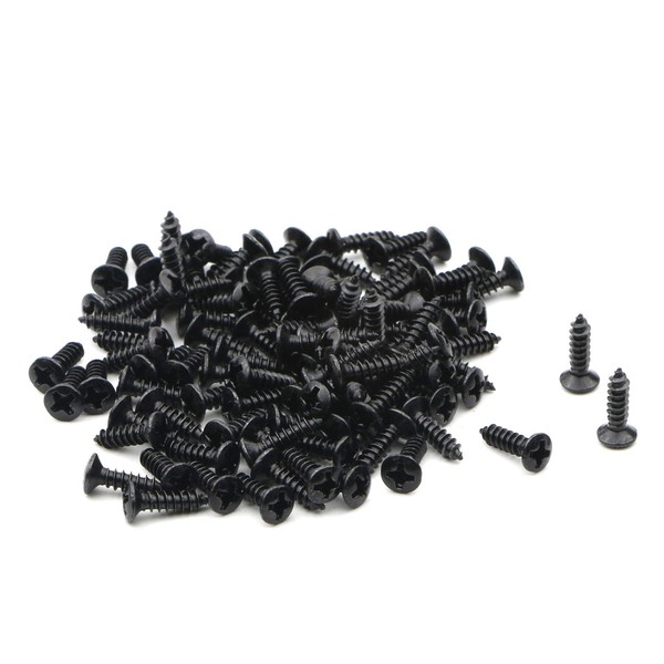 Swhmc Black Guitar Bass Pickguard Screws for Electric Guitar Pack