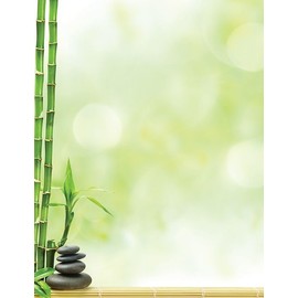 Great Papers! Serenity and Bamboo Letterhead for Invitations, Announcements and Personal Messages, Printer Friendly 8.5" x 11", 50 Pack (2023063)