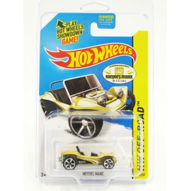 2014 Hot Wheels HW Off-Road Off Track Meyers Manx #114/250 (Mtflk Gold) (MC5 Wheels) in Protecto Pak