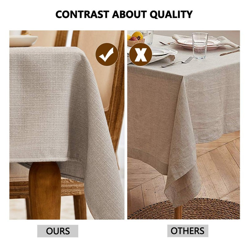 WAITER TREE Tablecloth Linen High-Quality Tablecloth Washable Tablecloth Easy Care
