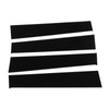 4pcs Black Pillar Posts Door Trim B Pillar Posts Door