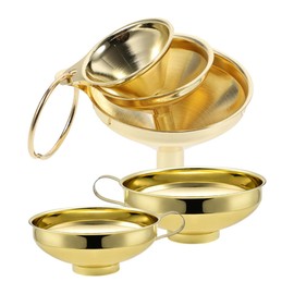 Generic 1 Set Stainless Steel Funnel Mini Funnel for Kitchen Reusable Compact Design for Easy Storage and Corrosion Resistant