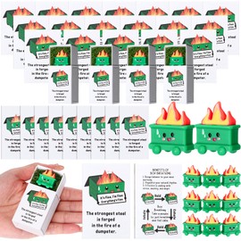 Wonderjune 24 Sets Emotional Dumpster Support Gifts Bulk Volunteer Appreciation Thank You Dumpster Office Inspirational Back to School Gifts for Students Classroom Supply