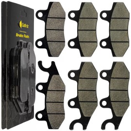 Caltric Front And Rear Brake Pads for Can-Am Commander 1000 2011-2017