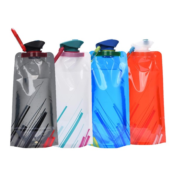 Chenivesss Foldable Water Bottle, 700 ml Reusable Foldable Water Bottles,
