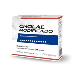 Cholal Modificado Suplemento Alimenticio Vitamina B12 Minerales Complemento Nutricional Caja Ampolletas