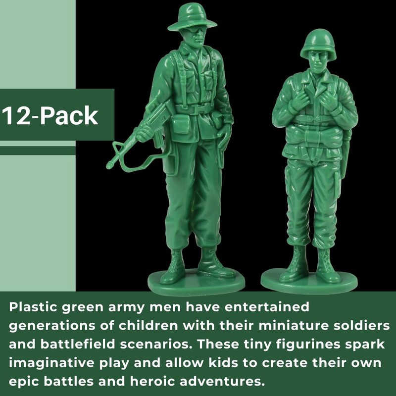 US Toy Company 7958 Large Soldiers,(1 Dozen)