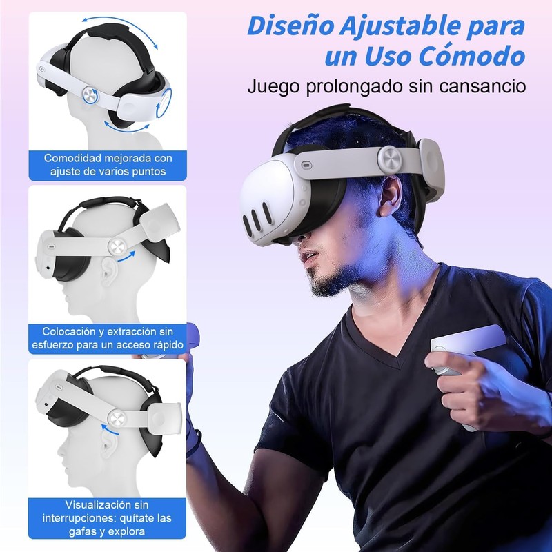 JYYBN Correa para Meta Quest 3/3S de Oculus Realidad Virtual,