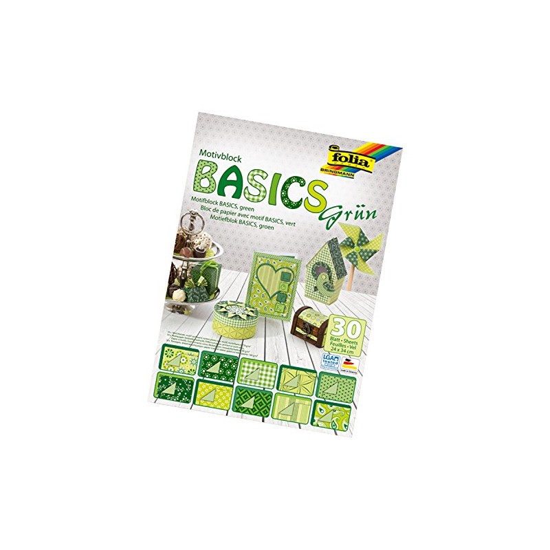 Folia Bringmann Basics Motif Block Craft Paper 24 x 34