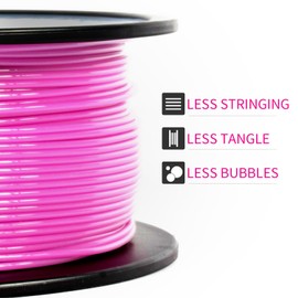 TEQStone PETG Filament 1.75mm Pink Magenta 1KG Spool, Consistent Diameter +/-0.02mm 3D Printer Filament Vacuum Packaging