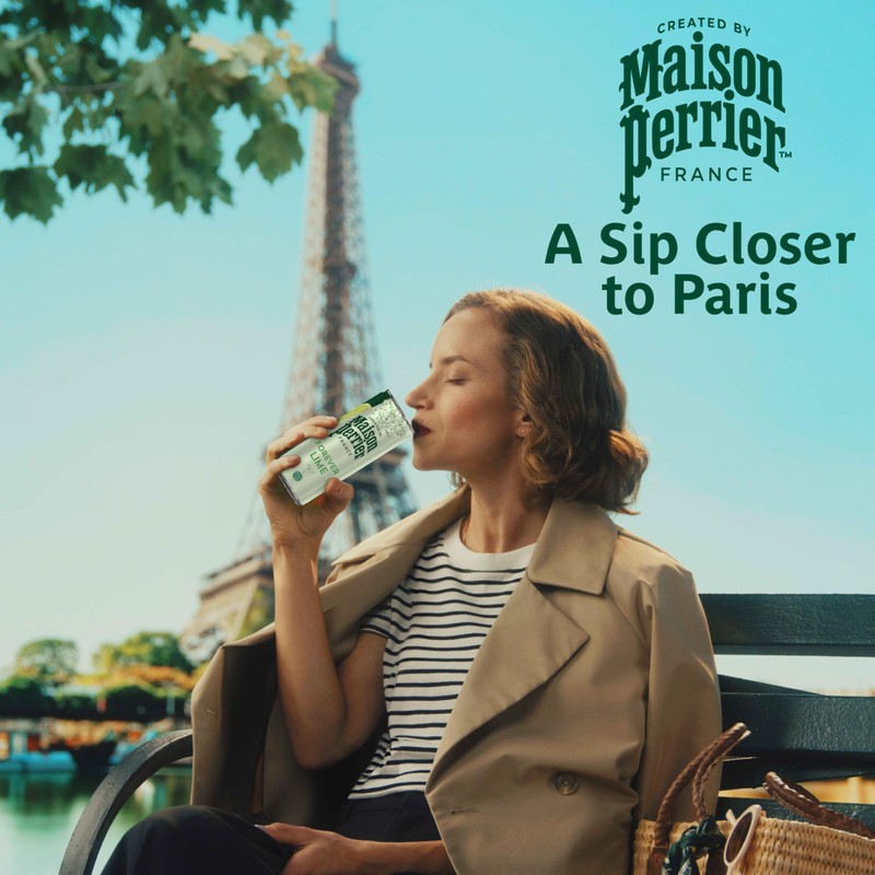 Maison Perrier Forever Lime Flavored Sparkling Water, 11.15 Fl Oz