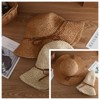 Womens Floppy Straw Sun Hat Foldable Wide Brim Summer Beach