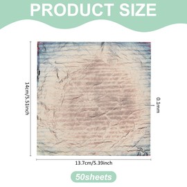 MAYJOYDIY 50 Pcs Antique Gold Leaf Sheets 5.5×5.3 Inch Imitation Gold Foil Paper Sheets Gilding Crafting Foil Sheets for DIY Nail Paintings Handcrafts Picture Frames Sculpture Furniture Arts