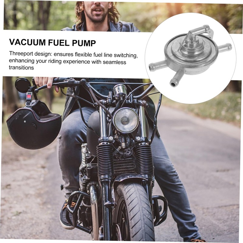 ULTECHNOVO Motorcycle Fuel Pump Valve Three Port Petcock for Atv