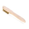 LESSMANN 125211 Wooden Handle Brass 3 Row Brush