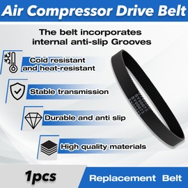 Air Compressor Drive Belt Compatible with Rid-gid Pancake Air Compressor,Replacement Part Number: OF60150HA OF60150HB OF60150HBT