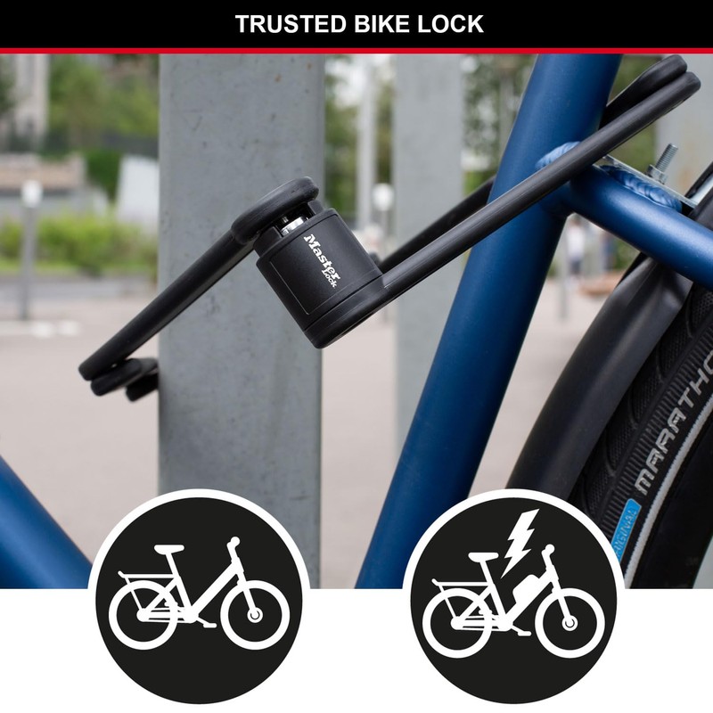Master Lock Folding Lock for Bikes Hardened Steel Links 4