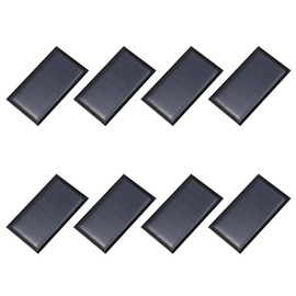 sourcing map 8PCS 3V 0.27W 0.09A Mini Solar Panels for Solar Power, Small Solar Photovoltaic Cells Charge DIY Electric Toy Materials Solar System Kits, 2.44" x 1.42"