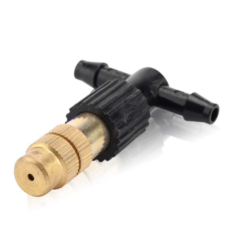 Mornajina 20Pcs Three-Way Atomizing Nozzle with Drip Irrigation Connector for