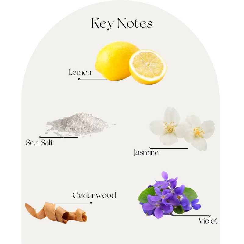 Conrad Rose Scented Soy Candle 12 oz (Luxe Lemon) Luxury