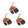 3pcs Archery Finger Tabs Thickened Double Layer PU Leather Archery