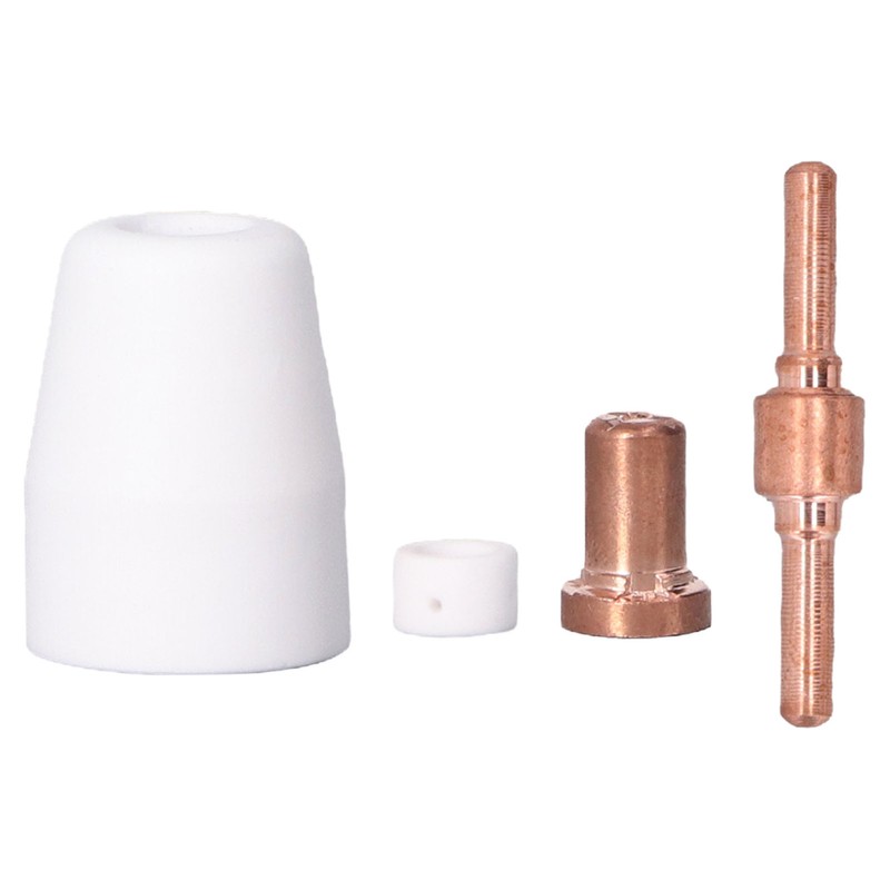110 Pcs Plasma Torch Accessory Set Porcelain Nozzle Cups Extended