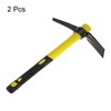 HARFINGTON 2pcs Pick Mattock Hoe, 15 inch Steel Forged Weeding