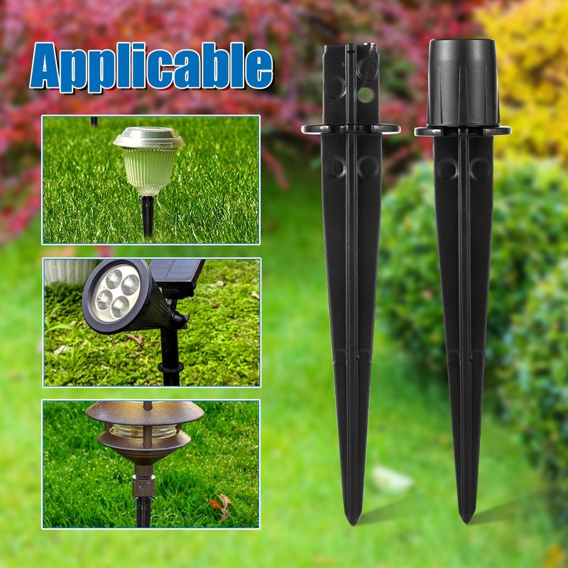 lasuroa 8pcs Solar Light Replacement Stakes, 5.31x0.78 Inch Outdoor Lighting