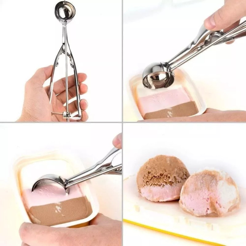 Molin Cuchara Ice Cream Acero Para Bolas De Nieve Helados