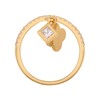 cai 360272483-1 Women's Ring 925 Sterling Silver Shiny Zirconia Yellow,