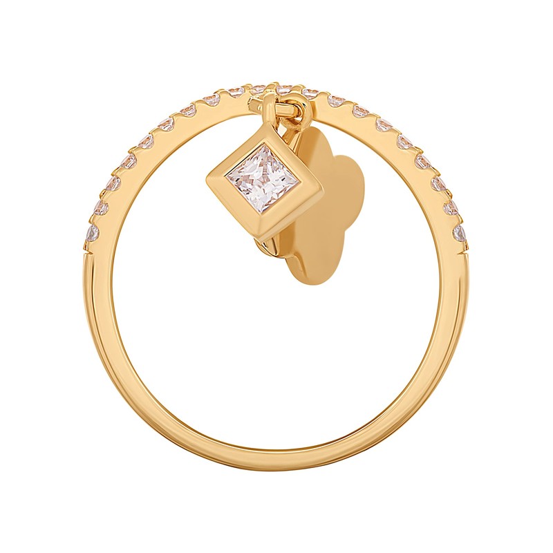 cai 360272483-1 Women's Ring 925 Sterling Silver Shiny Zirconia Yellow,