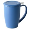 FORLIFE Curve Tall Tea Mug with Infuser and Lid, 15-Ounce,