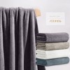 tkone Bath Towel, 4 Piece Set, 4 Colors, Fluffy, Large,